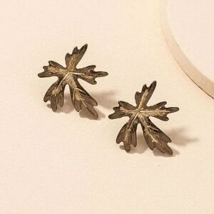 2/$21 Ladies Brown Fall Leaf Earrings